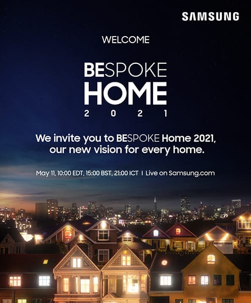سامسونج تدعو عملاءها لحضور الحدث الافتراضي "Bespoke Home" لاكتشاف تشكيلة الأجهزة المنزلية 2021 | ديناصور.تك