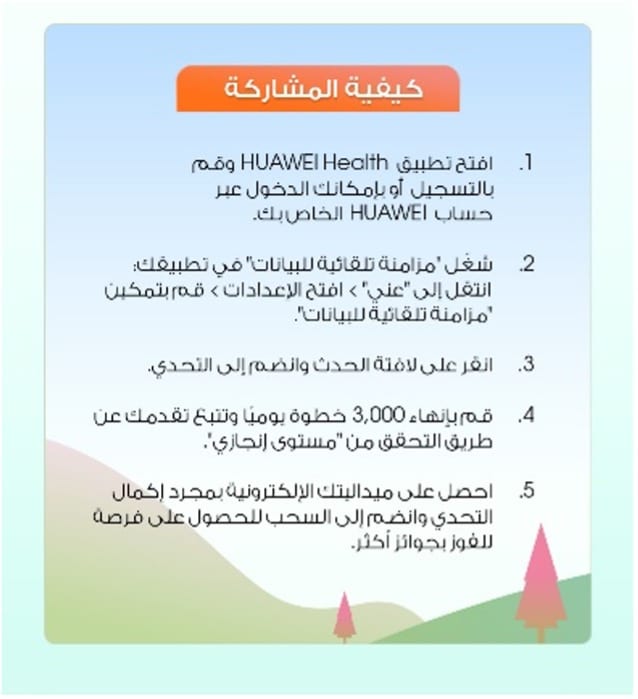 هواوي تدعو مستخدميها في الأردن للمشاركة في تحدي الخطوات لفرصة ربح HUAWEI Band 6 وهدايا أخرى مميزة! | ديناصور.تك