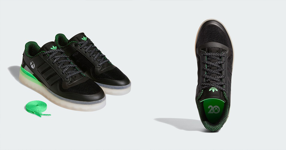 حذاء جديد احتفالًا بالذكرى الـ 20 لتأسيس إكس بوكس بتعاون من أديداس ومايكروسوفت | ديناصور.تك